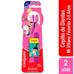 2 CEPILLOS COLGATE AGNES/MINIONS 2-5 AÑOS OFERTA