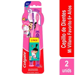 2 CEPILLOS COLGATE MINIONS AGNES 6+ AÑOS OFERTA