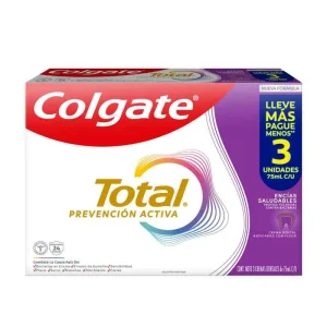 3 CREMA COLGATE TOTAL PREVENCION ACTIVA 75 ML