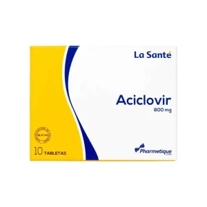 ACICLOVIR 800 MG 10 TABLETAS LA SANTE
