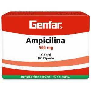 AMPICILINA 500 MG CÁPSULAS GENFAR