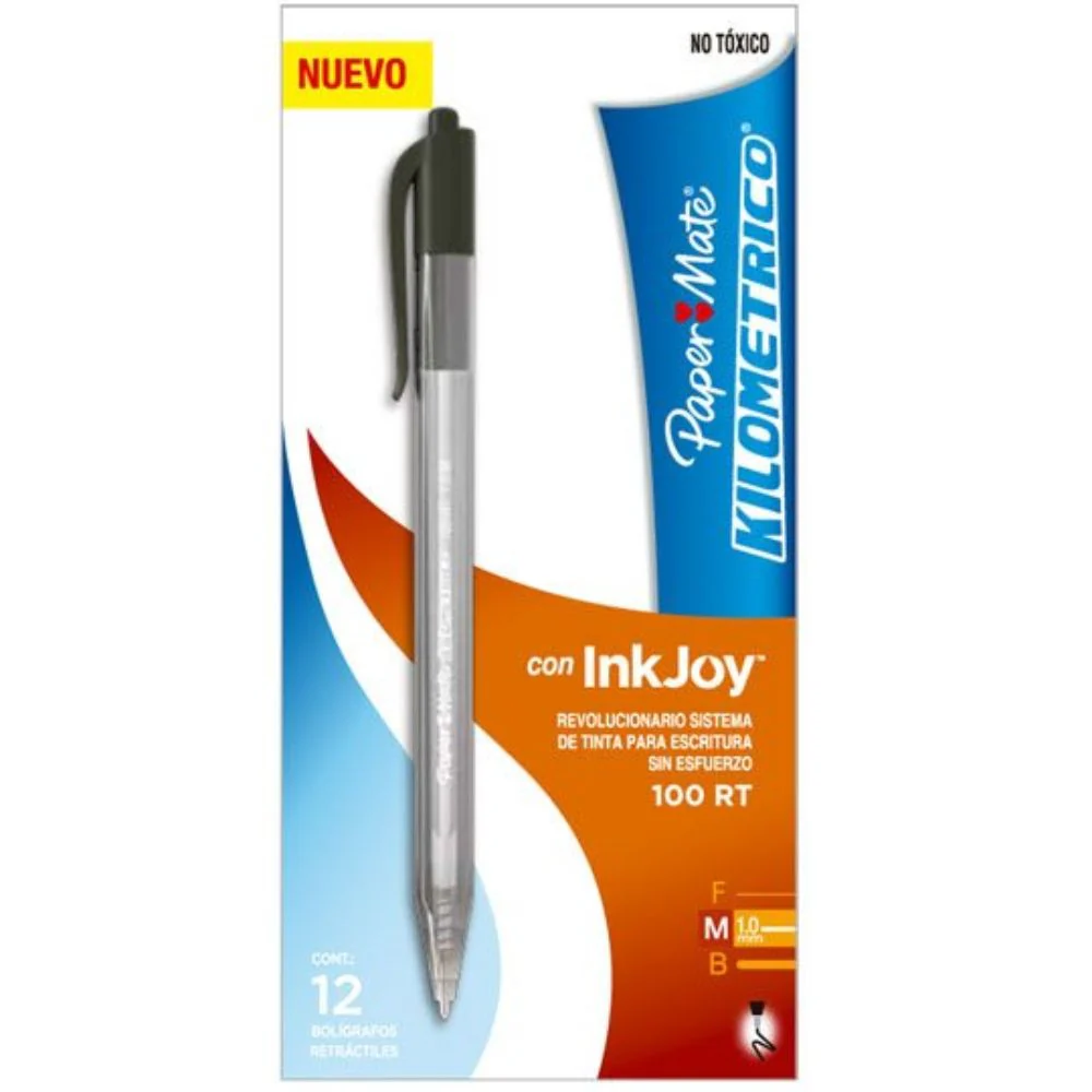Bolígrafo Rt Kilométrico Punto Mediano Caja Con 12 Piezas