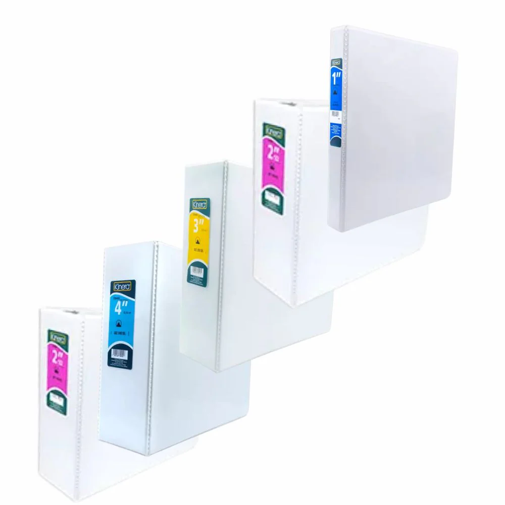 Carpeta Panorámica Kinera Carta | Blanca | 1" a 5" | Diferentes Capacidades