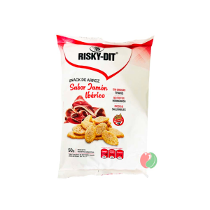 RISKY DIT GALLETITAS DE ARROZ SABOR JAMON X50G