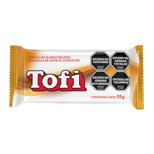 CHOCOLATE TOFI BLANCO 15X55G