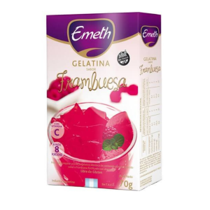 EMETH GELATINA FRAMBUESA 6X70U