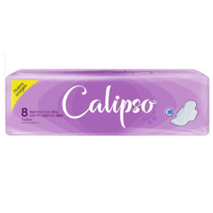 CALIPSO TOALLITAS NORMALES C/ALAS C/FRAGANCIA X8U