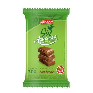 CHOCOLATE GEORGALOS S/AZUCAR C/LECHE 12X30G