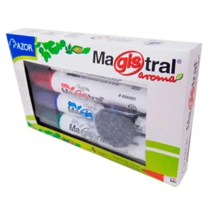 Marcador  Para Pizarron Magistral Con Aroma C/4 pz 8364