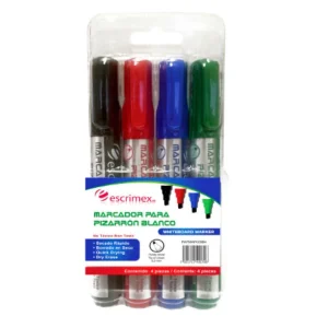 Marcadores Escrimex P/pizarrón Blanco 4 piezas