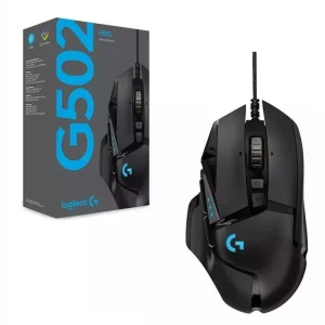 Mouse Logitech G502 Gaming Hero Alámbrico Alto Rendimiento Negro