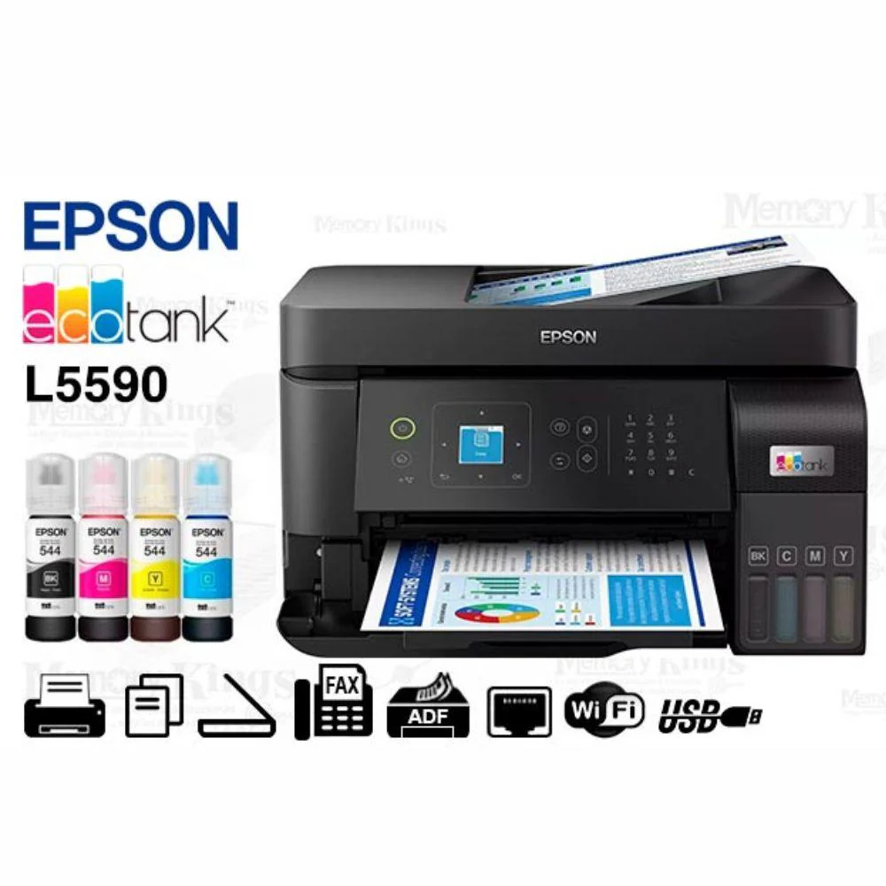 Impresora Epson EcoTank L5590 Multifuncional | Wi-Fi, Escáner y Fax - Imagen 2