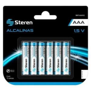 Pila Alcalina Aaa Steren Blíster 12 Piezas.