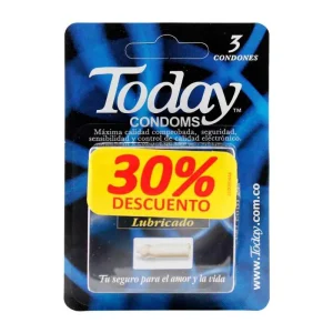 PRESERVATIVO TODAY LUBRICADO 3 UND 30% DTO