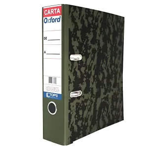 Registrador Oxford Verde Carta | 2 Arillos Marmoleado Profesional