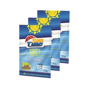 BLOQUEADOR SOLAR SUNTIME SPF 50 SOBRE X 12 GR
