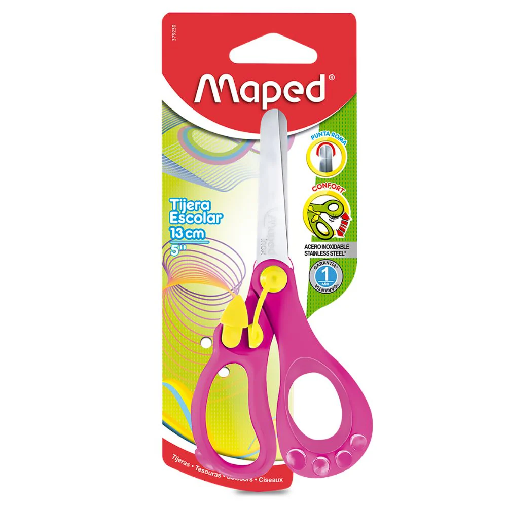 Tijera Mágica Maped 13 cm – Punta Roma Segura (NOM-140) – Escolar"*  Opción 2: