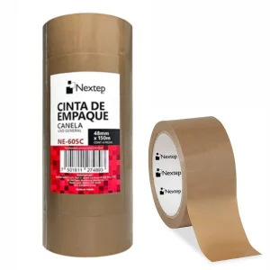 Cinta de Empaque Canela Nextep 48mm x 150m | 6 Piezas