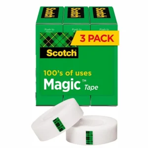 Cinta Mágica Scotch 810 (Paquete 3) | 19mm x 32.9m | Invisible