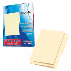 Folders Manila Kyma Carta  1/2 Ceja | Caja con 100 Pzas