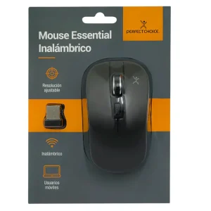 Mouse Inalámbrico Perfect Choice Negro PC-044758 | 1600 DPI Plug & Play