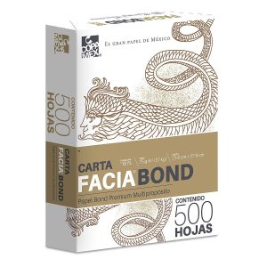Papel Facia Bond Tamaño Carta – Paquete con 500 Hojas, 75 g/m²