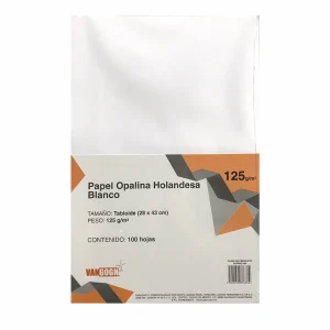 Papel Opalina Holandesa Van Gogh Tabloide 125 gr | Paquete 100 Hojas | 28x43 cm