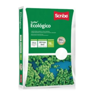 Papel  Ecologico Sccribe  Oficio Bl 93% C/500 Hojas