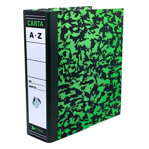 Registrador Kyma Carta Verde Jaspeado 3” | Colmenero.shop