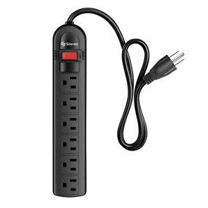 Multicontacto Steren 6 Contactos Horizontales | 15A, Switch, Mod. 905-026